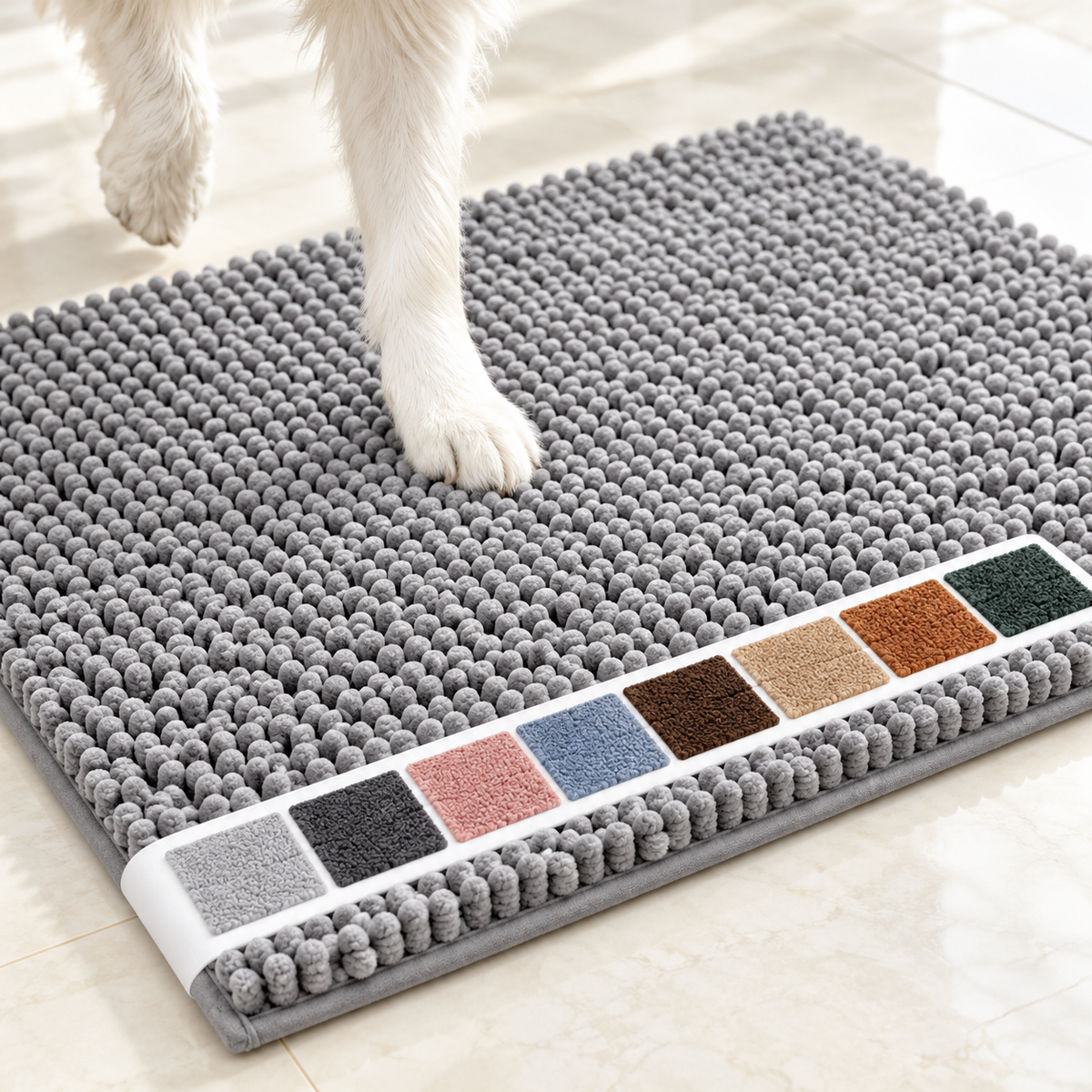 MuddyBuddy® - Anti-Mud Dog Door Mat in Grey